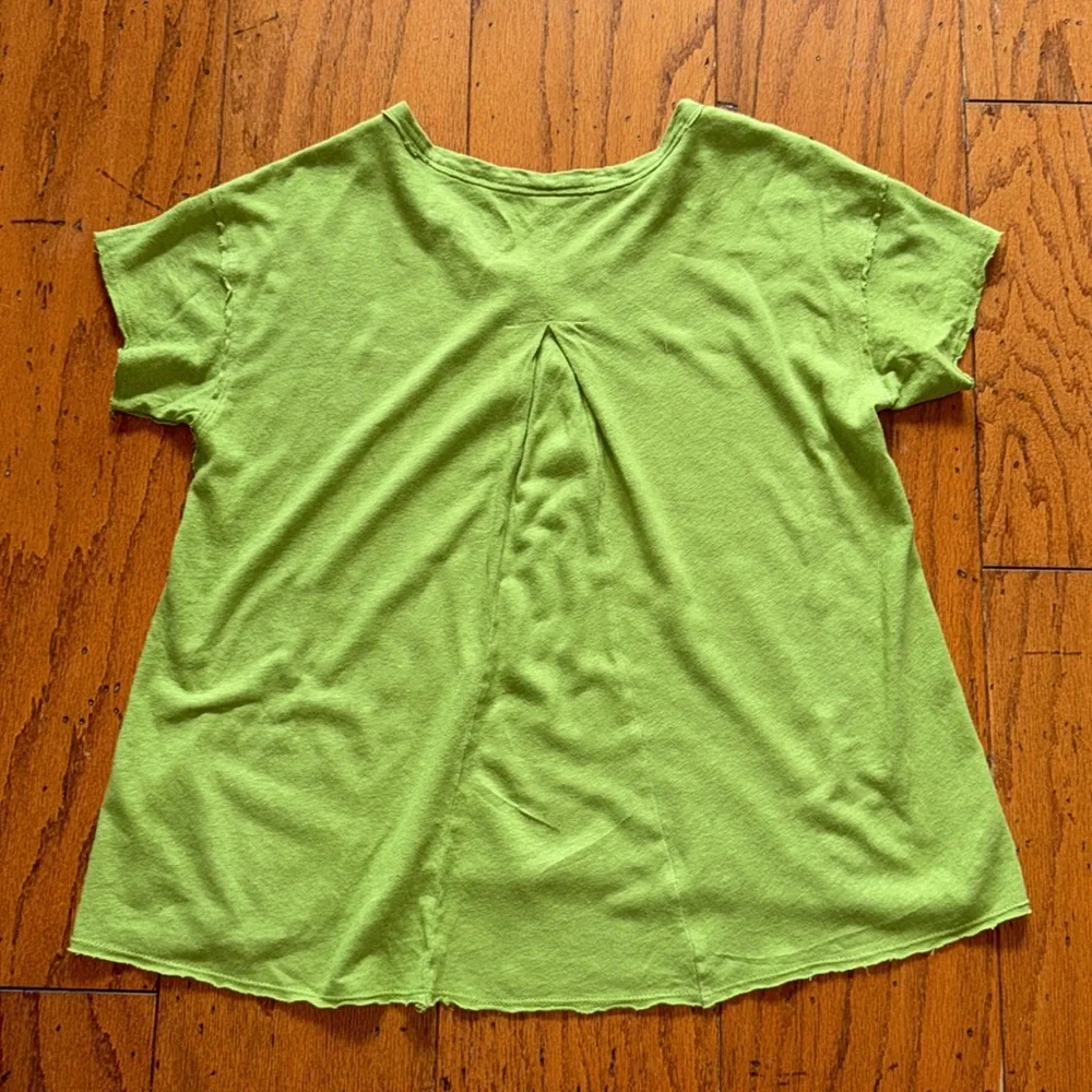Never worn, Pilcro, XS, over sized lime green tee- fun and soft - Picture 4 of 6
